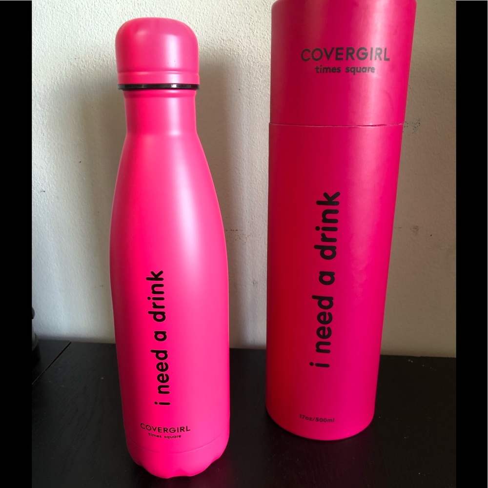 Covergirl water bottle Times Square NY